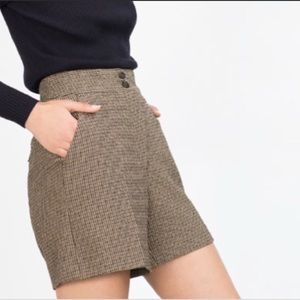 ZARA high Waisted dress shorts